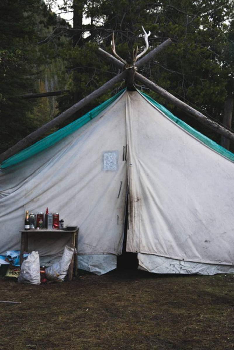 Archery elk drop camp in the Bob Marshall backcountry